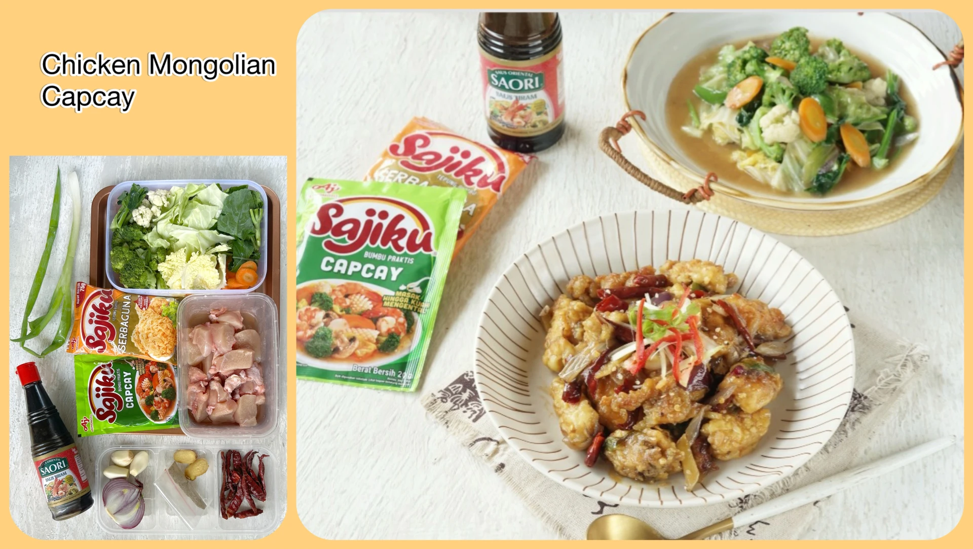 Chicken Monggolian dan Capcay