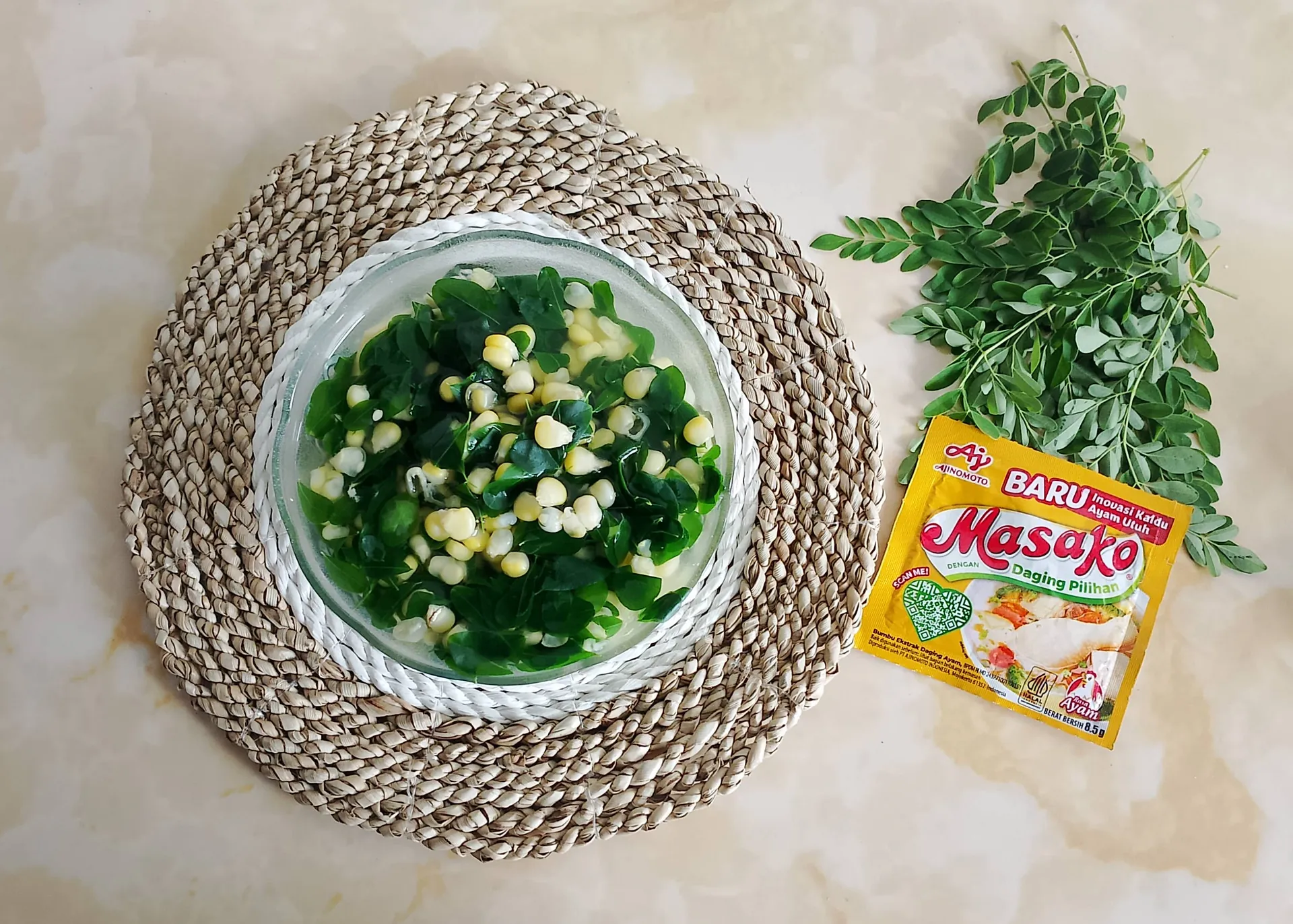 Recook Sayur Bening Daun Kelor Masako®