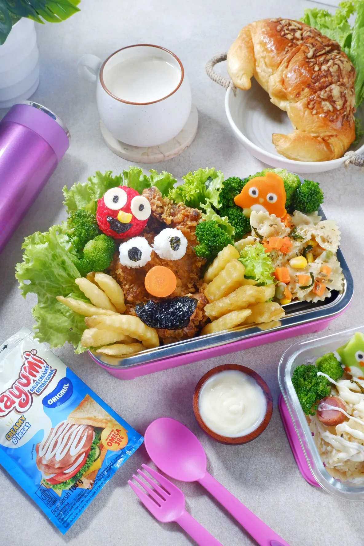 Elmo Chicken Steak Farfale Mayumi Bento