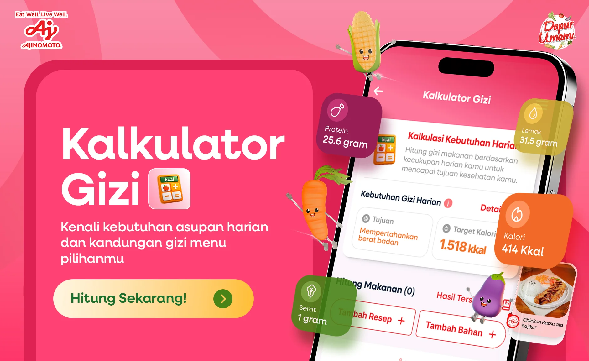 Fitur Baru, Kalkulator Gizi Bantu Cek Kebutuhan Gizi Harianmu