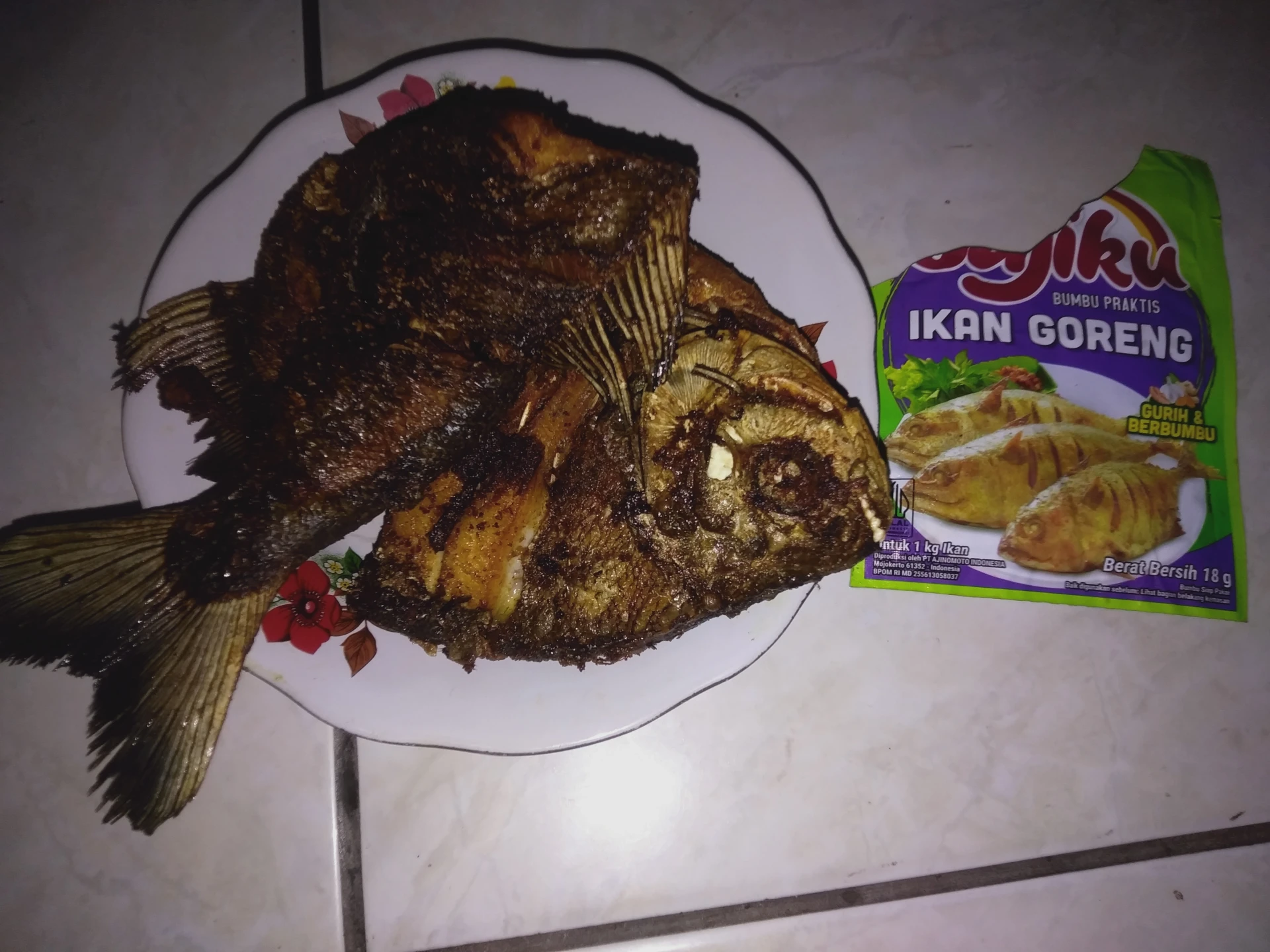 Ikan bawal goreng