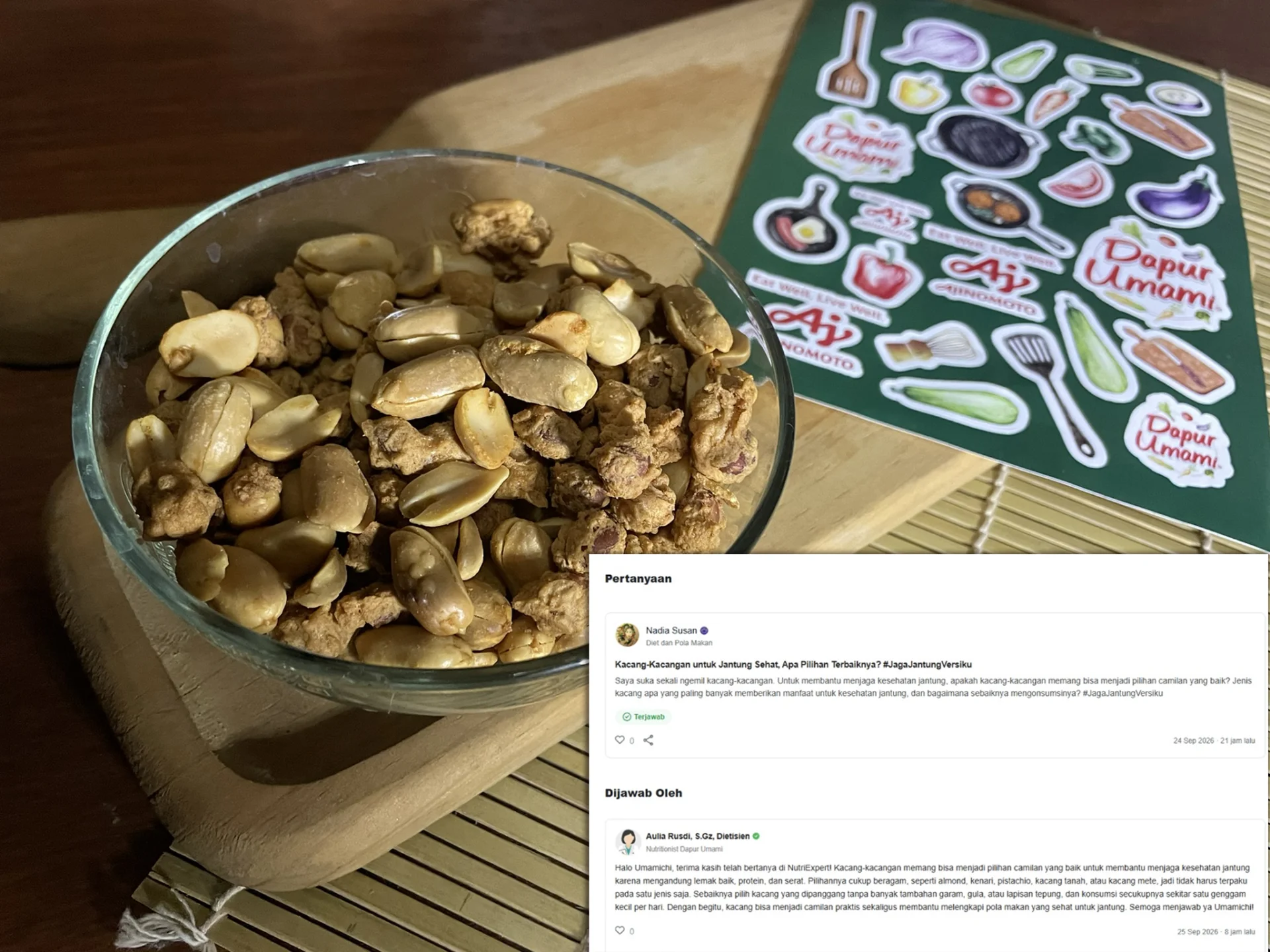 Kacang Favoritku, Pilihan Baik untuk Jantung #JagaJantungVersiku