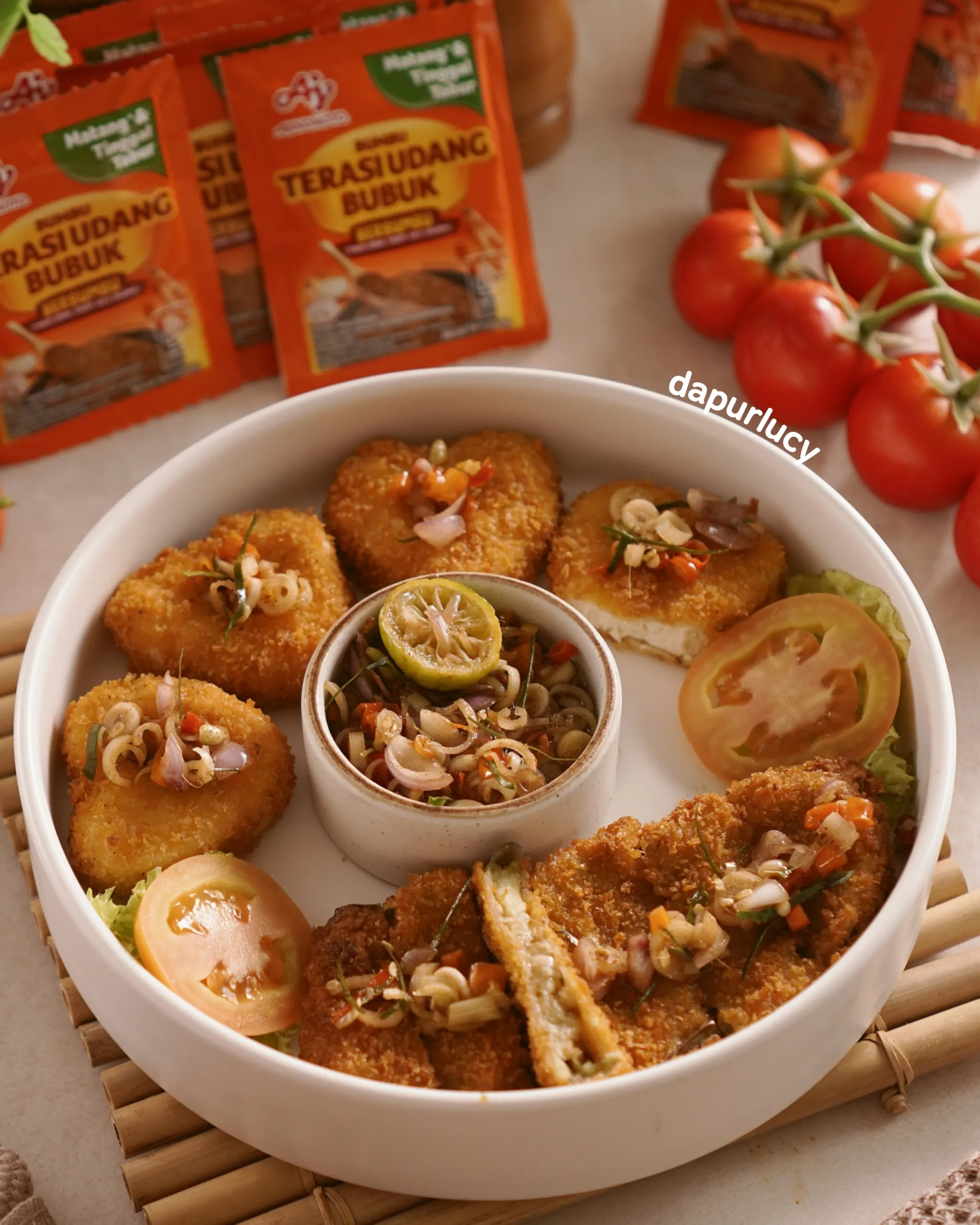 Katsu Tahu-Terong Sambal Matah