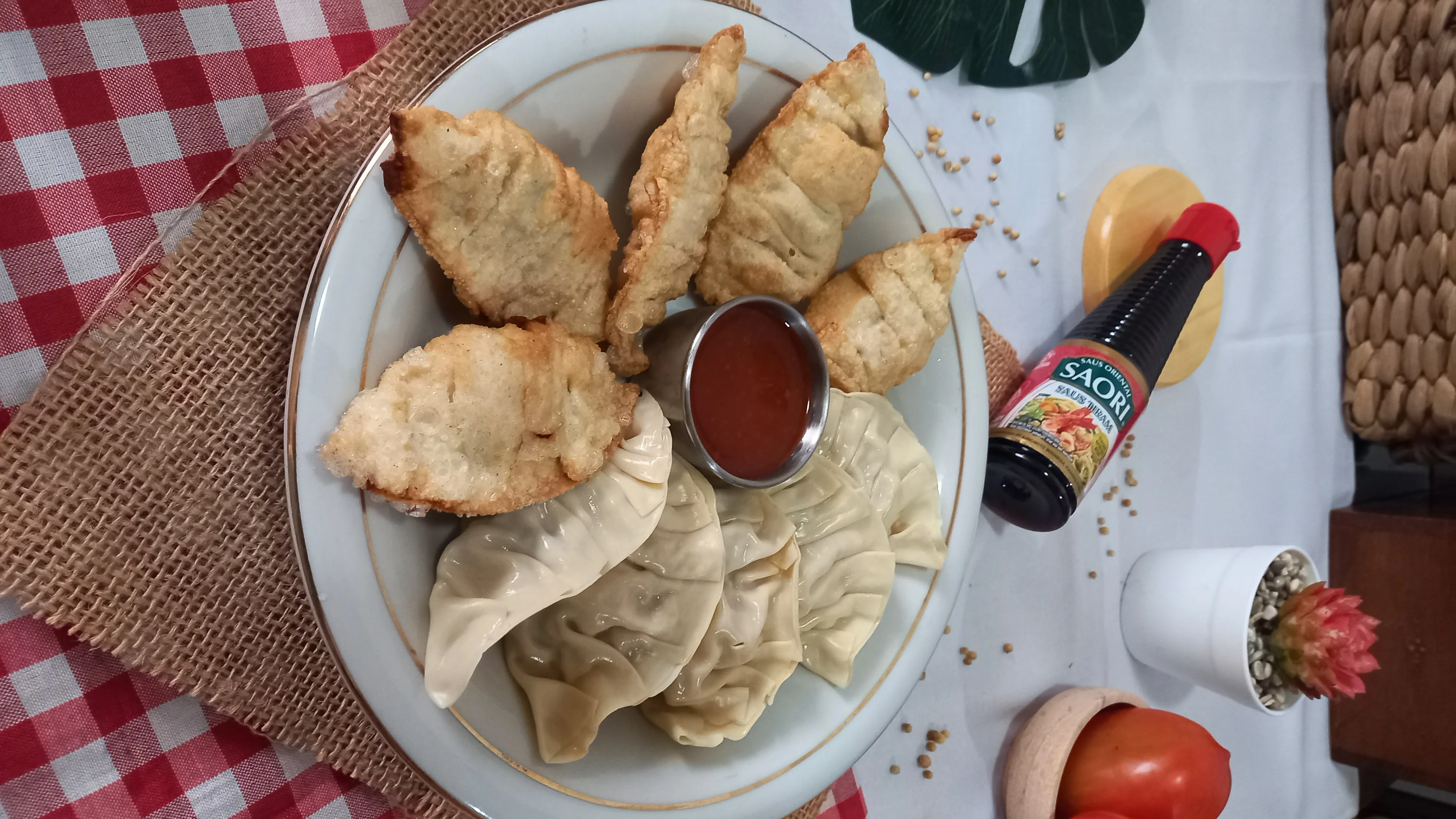 Kuotie Ayam ala Saori saos tiram