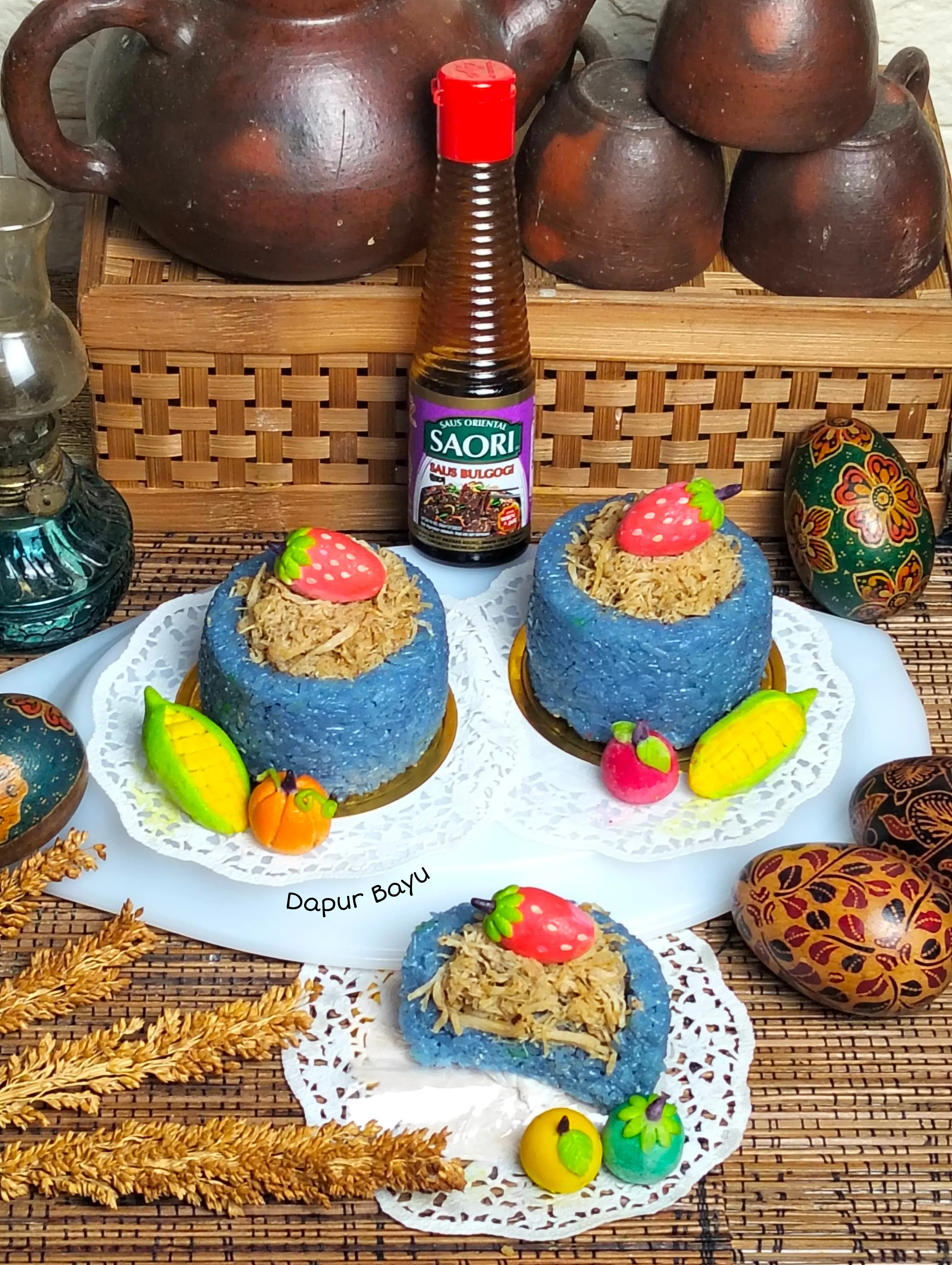 Lemper Ayam Saus Bulgogi Bunga Telang