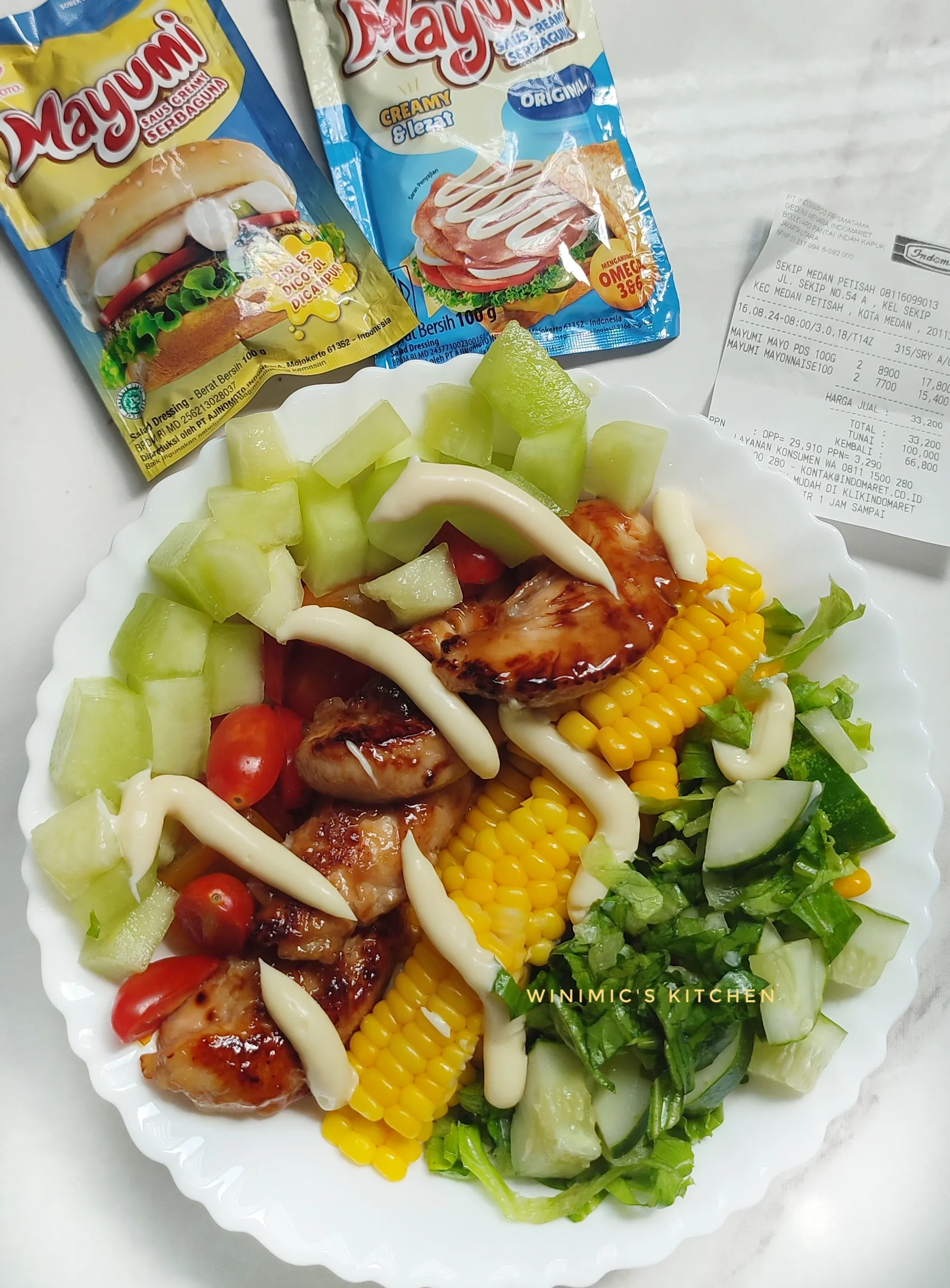Membuat Salad sehat Dan segar dengan menggunakan Mayo MAYUMI