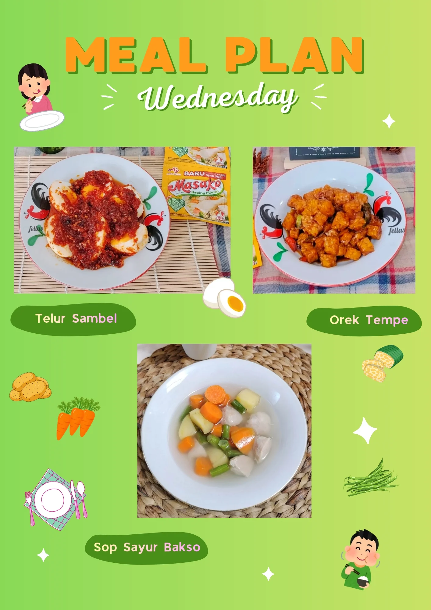 Menu Rabu (#MealPlanUmamichi)