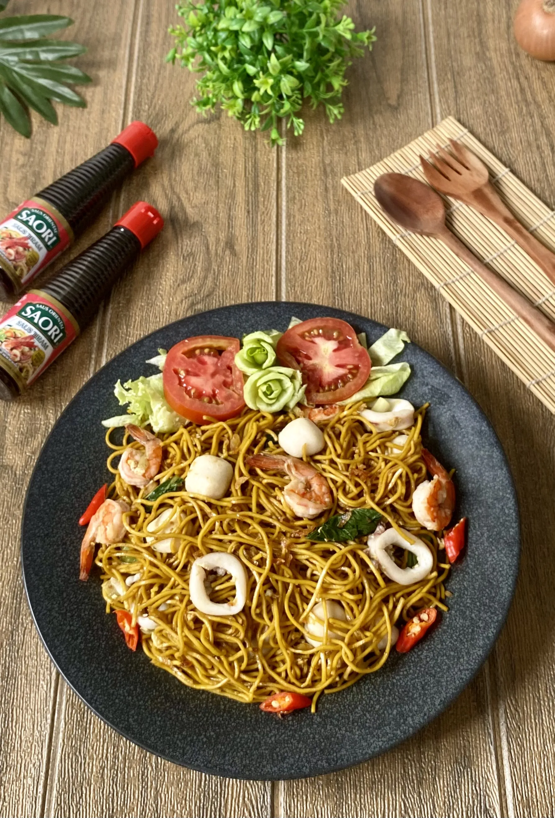 Mie goreng seafood ala saori