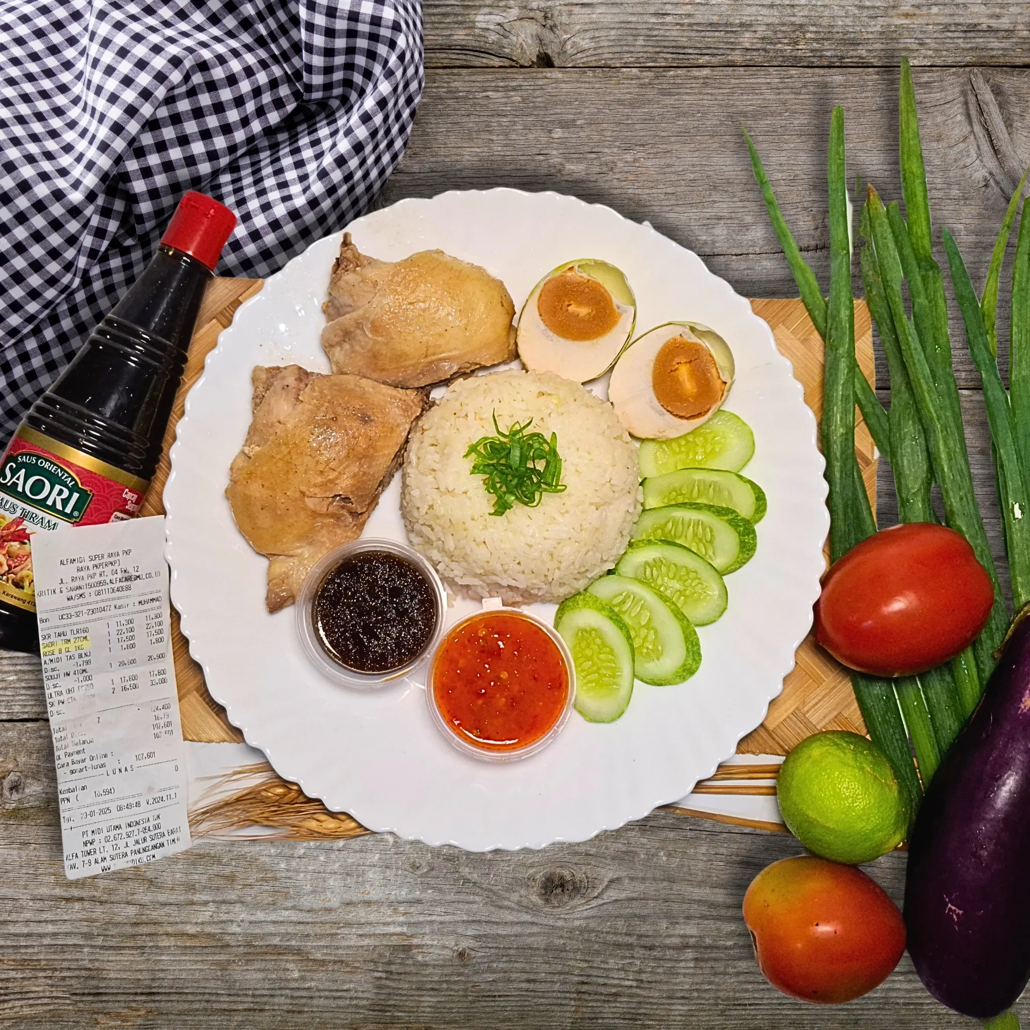 Nasi Ayam HAINAN sori saus tiram