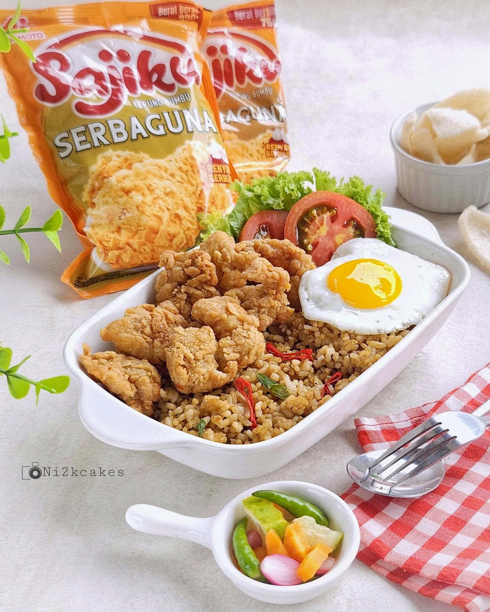 Nasi Goreng Ayam crispy