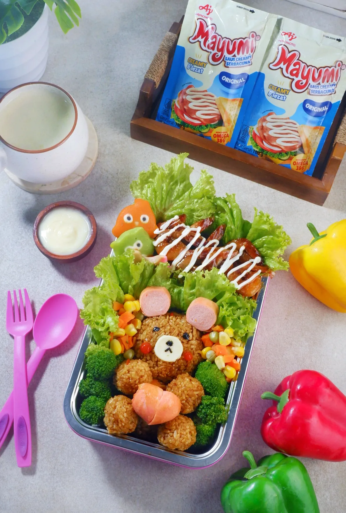 Nasi Goreng Creamy Bear Bento