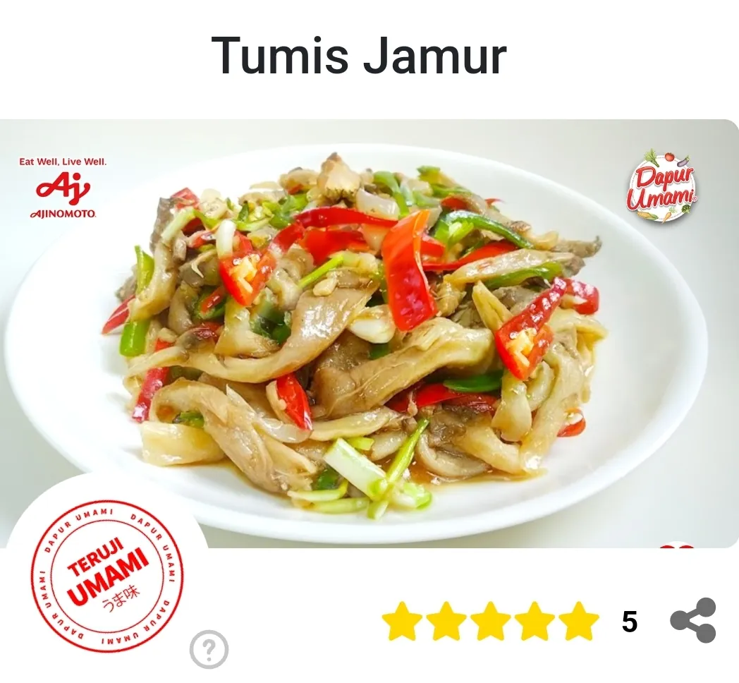 Olahan jamur dr dapurumami