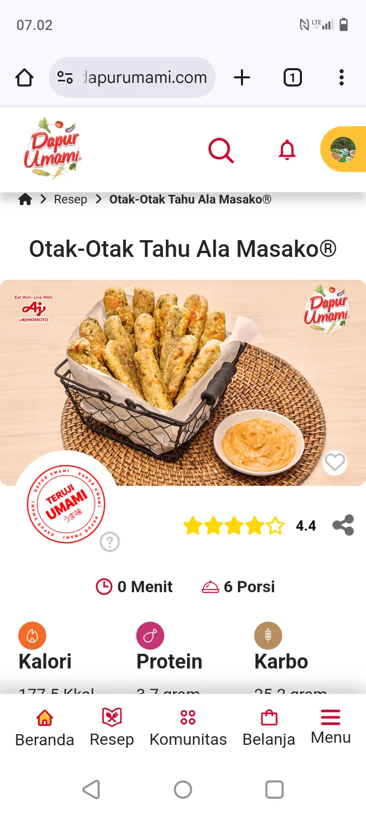 Otak otak tahu Ala Masako