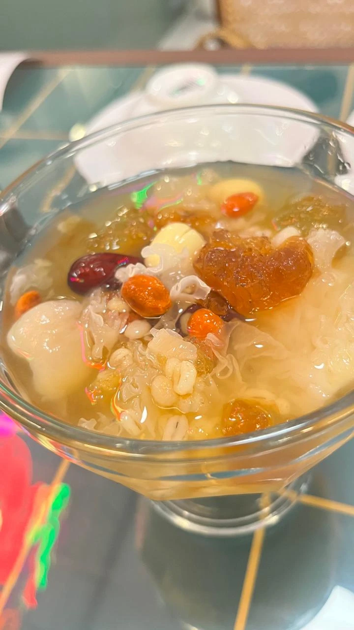 Peachgum dessert yang menyehatkan