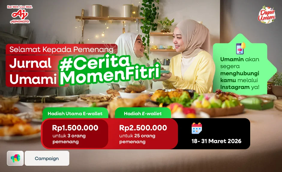 Pemenang Jurnal Umami #CeritaMomenFitri