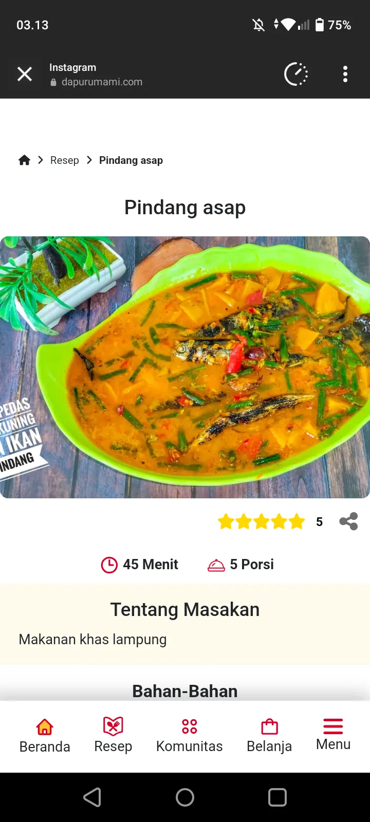 Pindang Asap