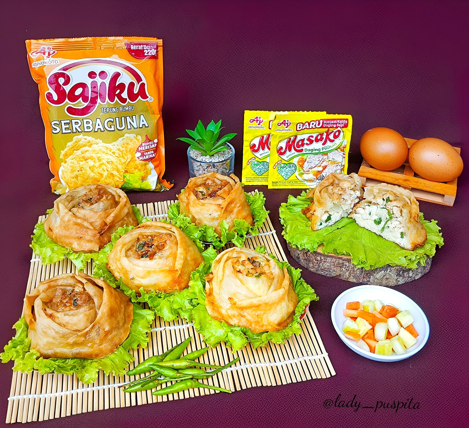 Recook Martabak Telur bentuk Mawar