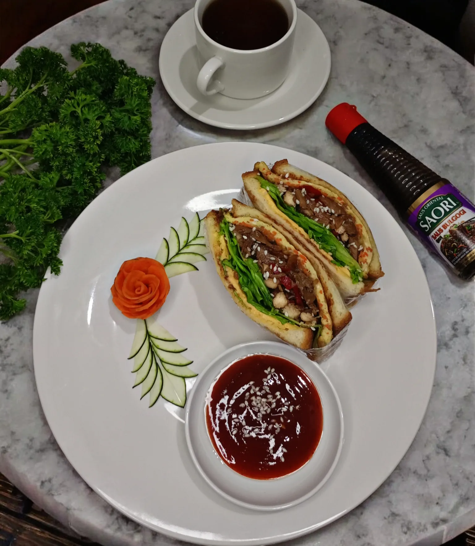 Resep masakan sehari hari, kreasi masakan dari saus Bulgogi, cocok untuk bekal atau sarapan