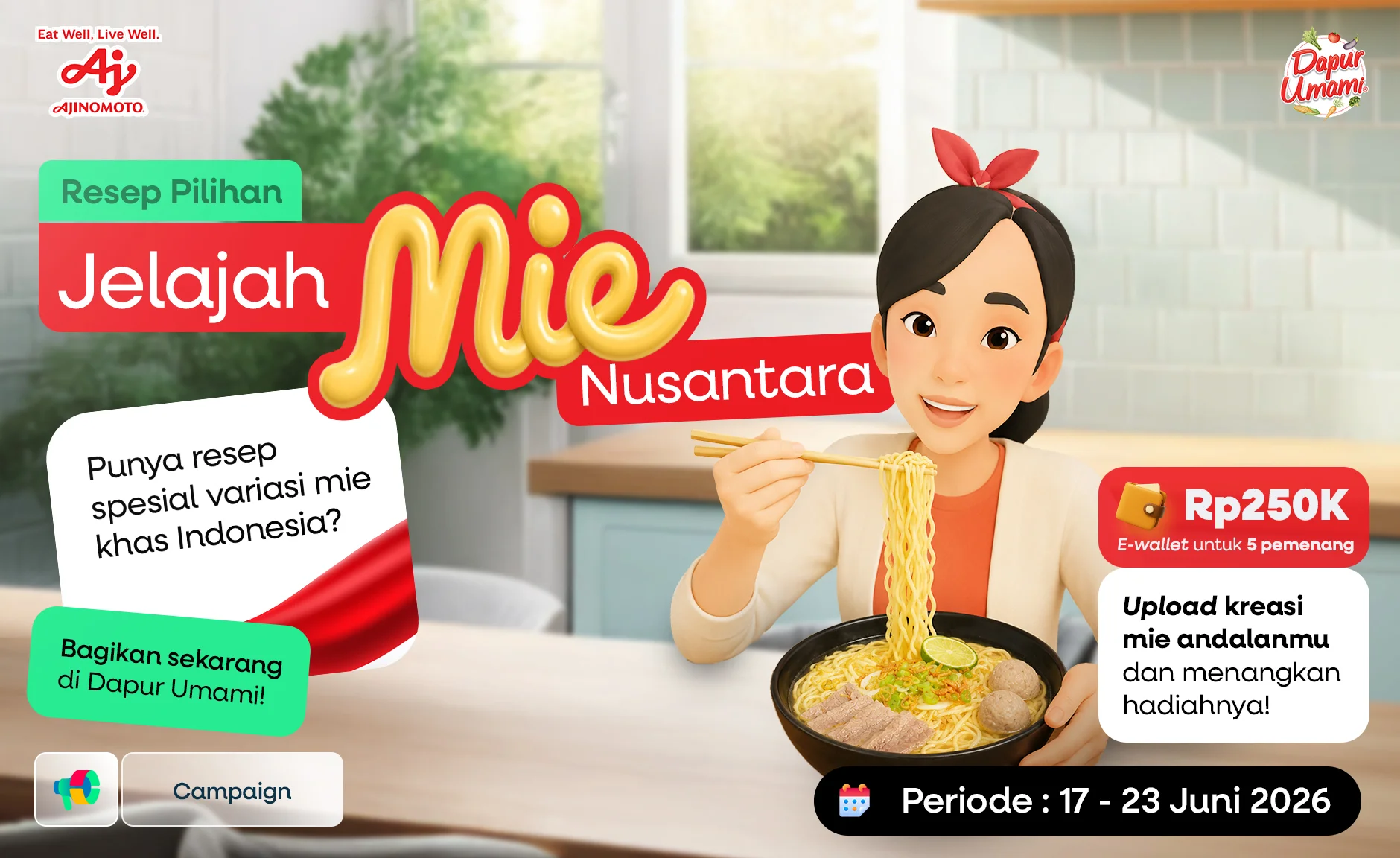 🍜✨ Resep Pilihan Jelajah Mie Nusantara ✨🍜