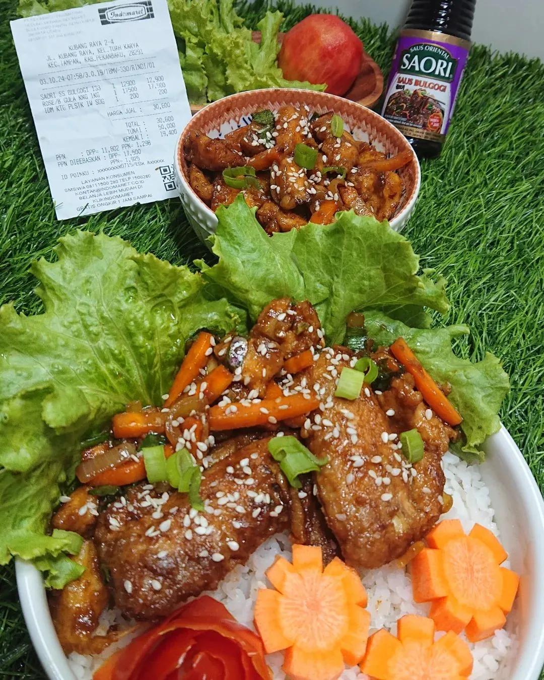 Rice bowl chicken bulgogi saori