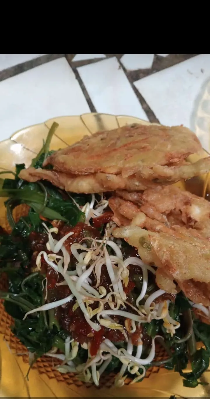 Rujak kangkung