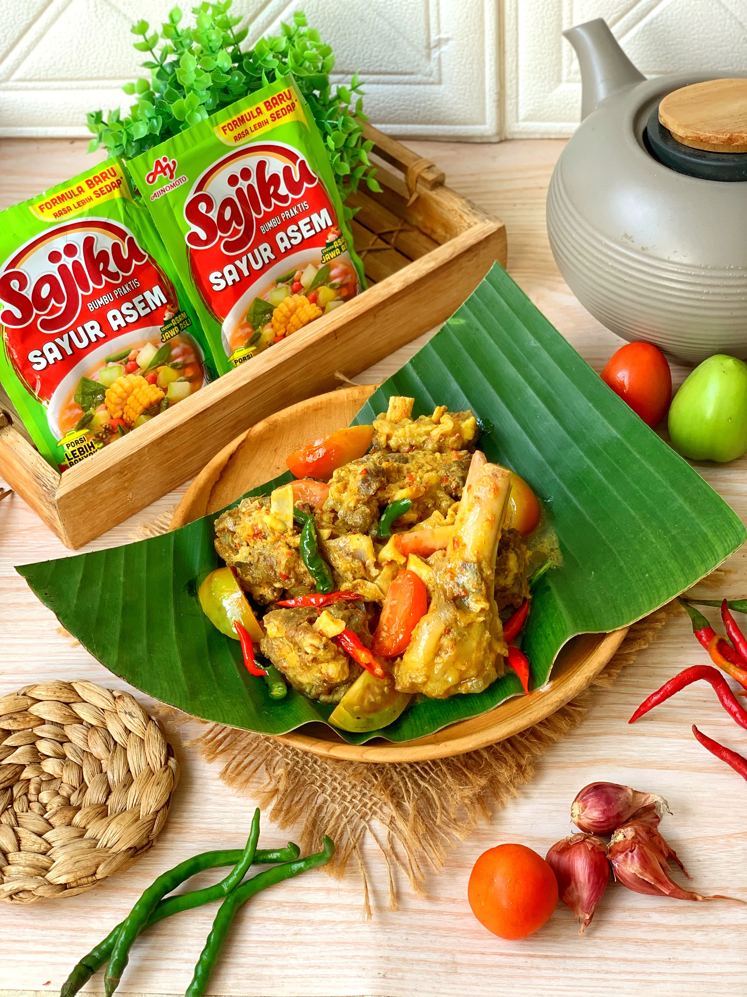 Sajiku Sayur Asem Asam Pedas Daging Kambing