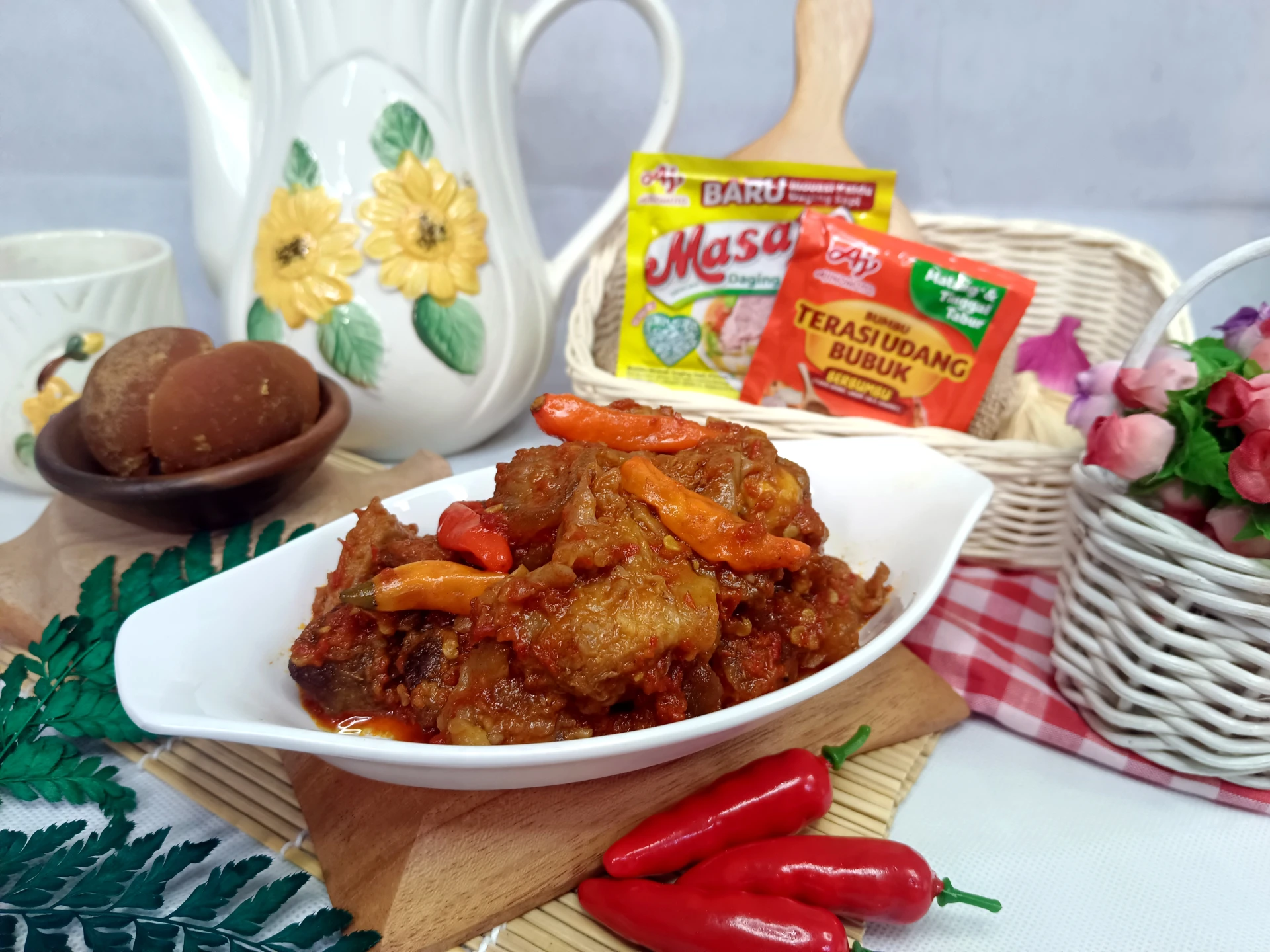 Sambal goreng koyor mix daging terasi