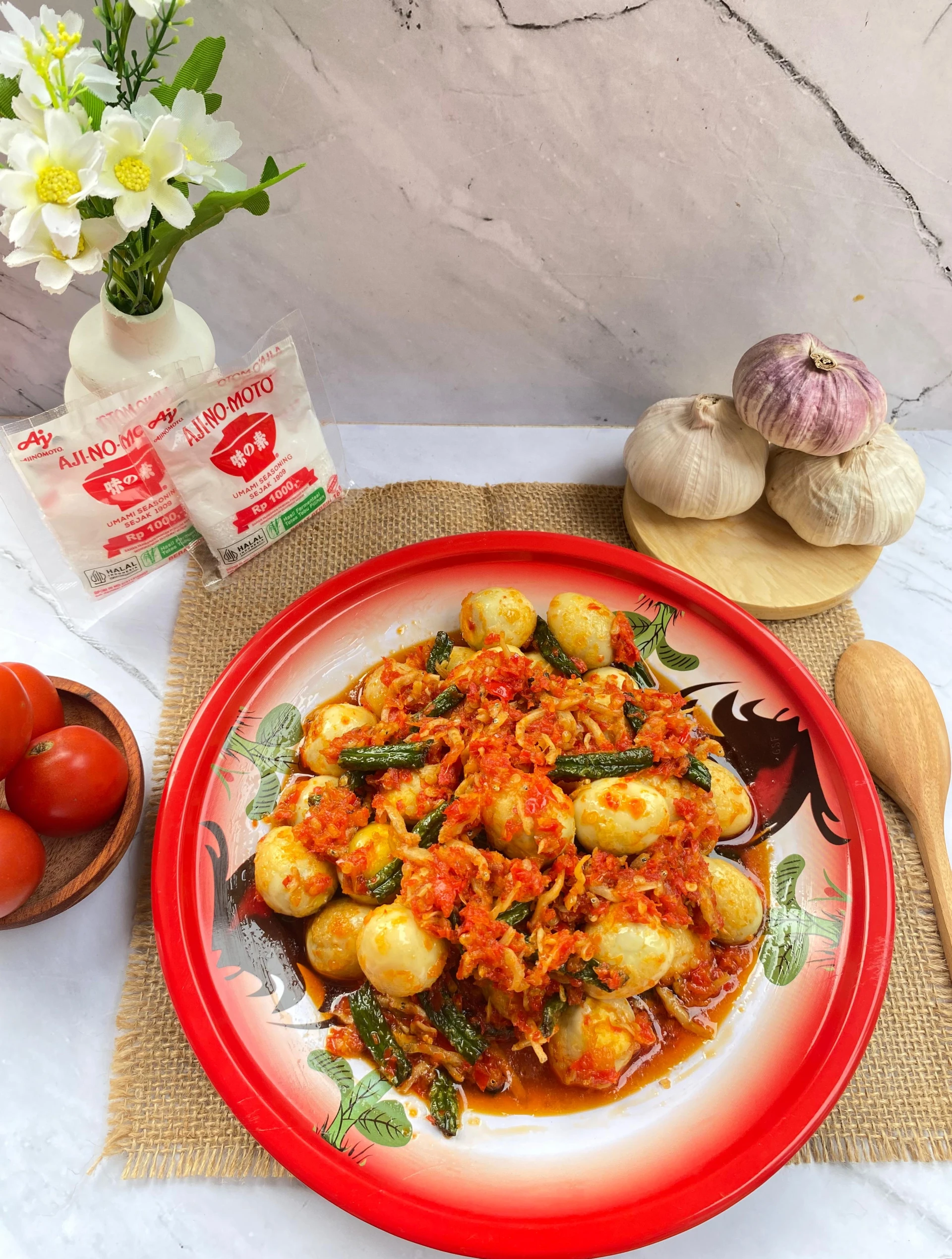 SAMBEL TELUR PUYUH TAKARAN GARAM PAS RASA BERKELAS