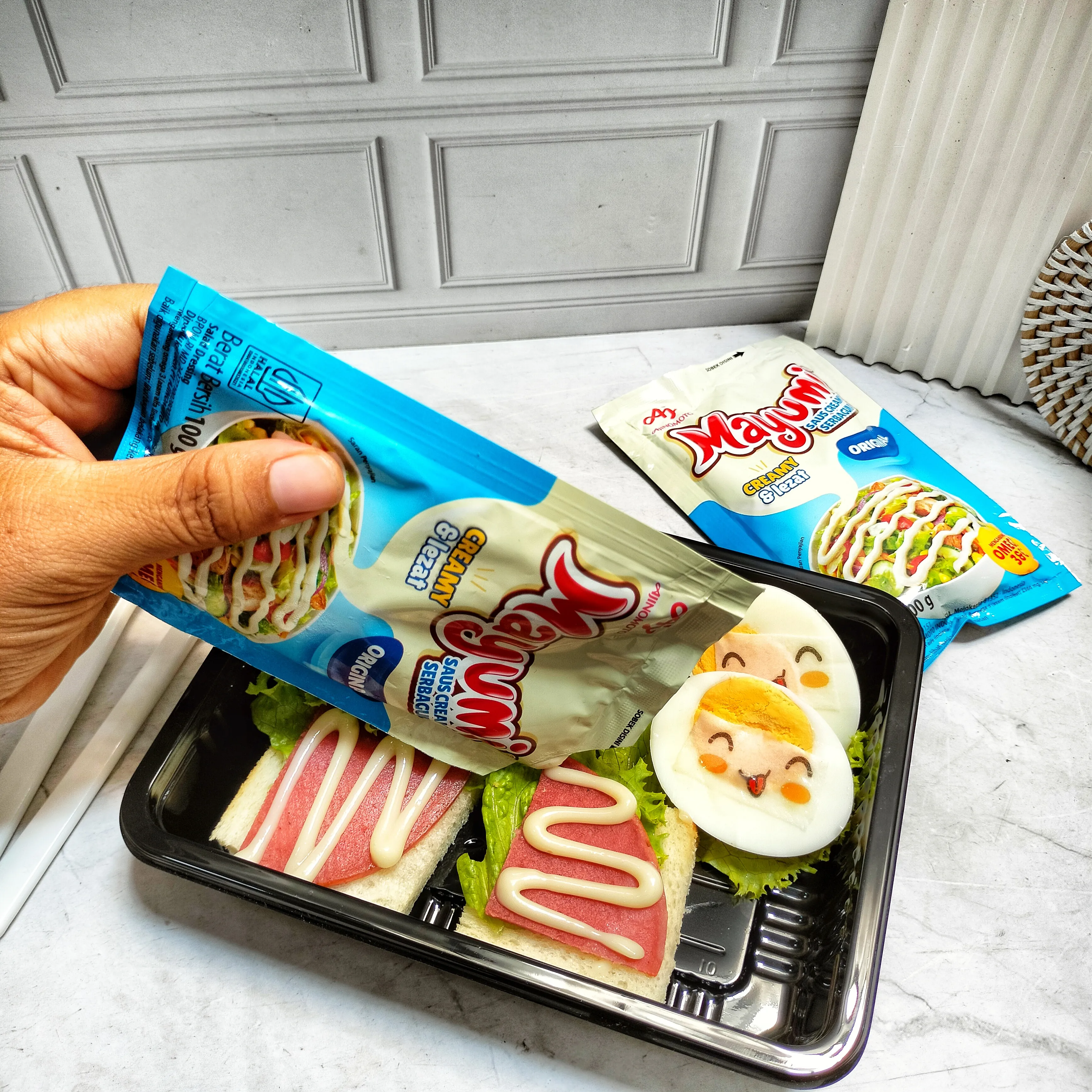 Sandwich Roti tawar saos Mayumi