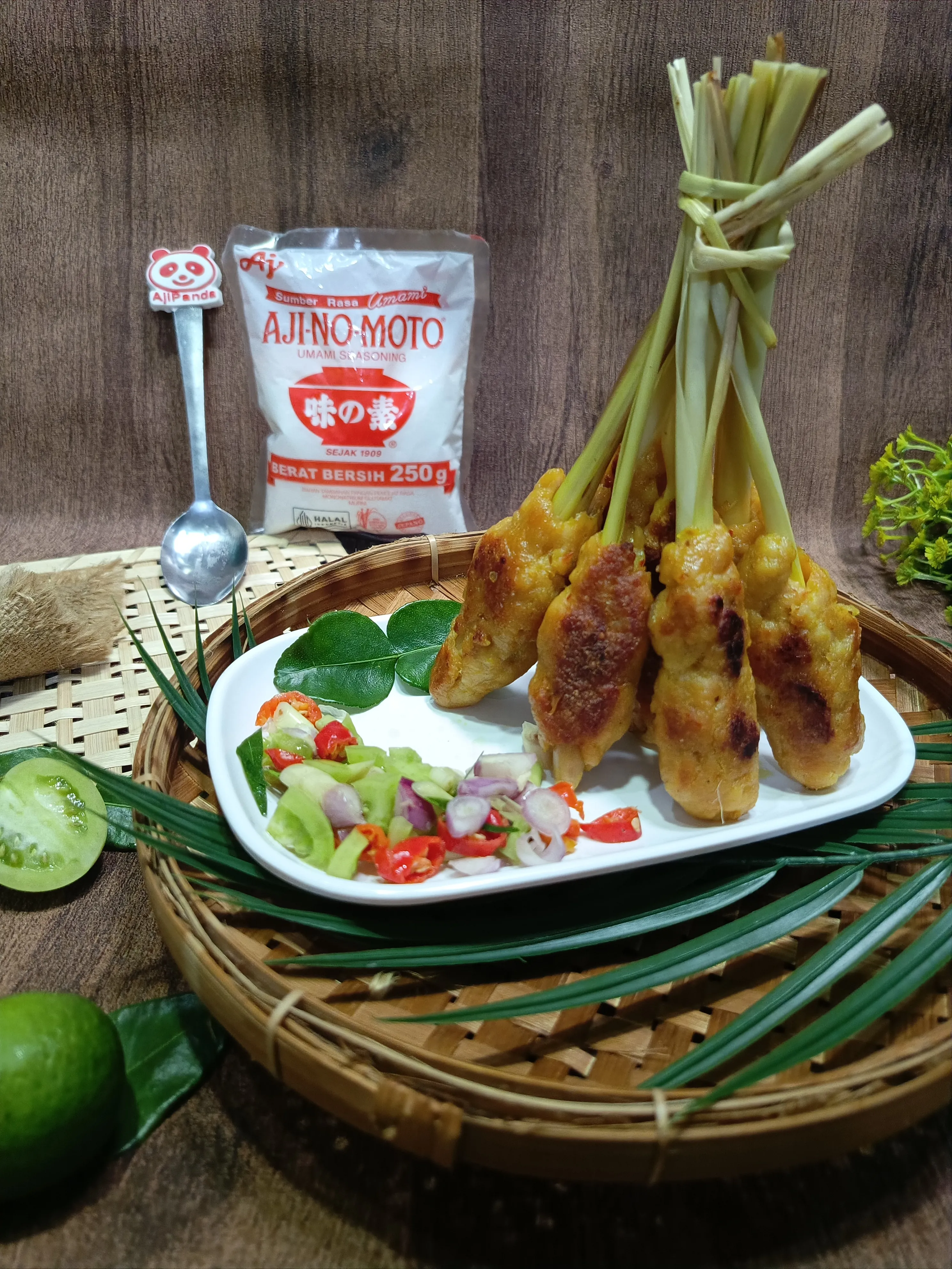 Sate Lilit Bali with Sambal Matah