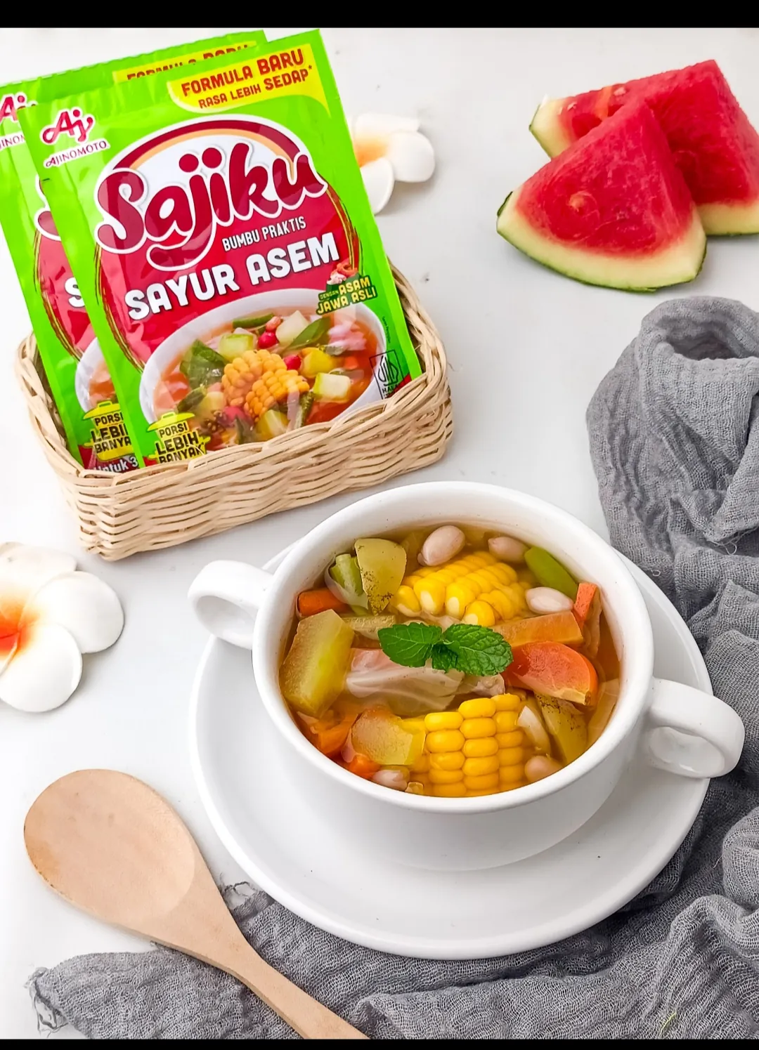 SAYUR ASEM KULIT SEMANGKA SAJIKU