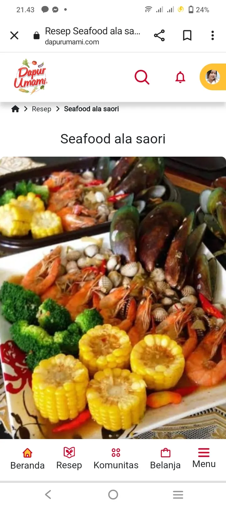 Sefood ala saori