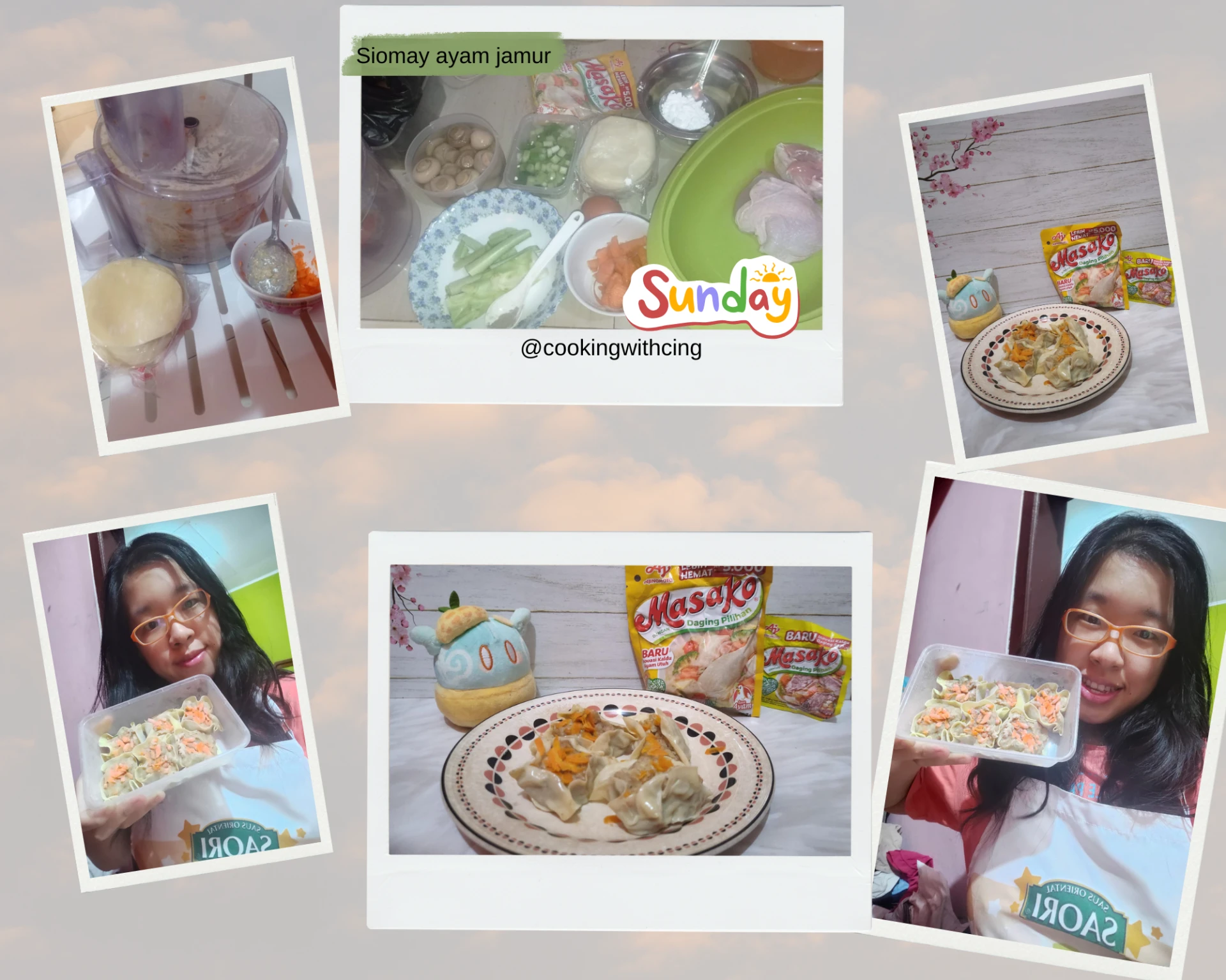 cerita aktifitas bikin Siomay ayam sayur ala *Masako* Resep TGTW #7Haridapurbijak