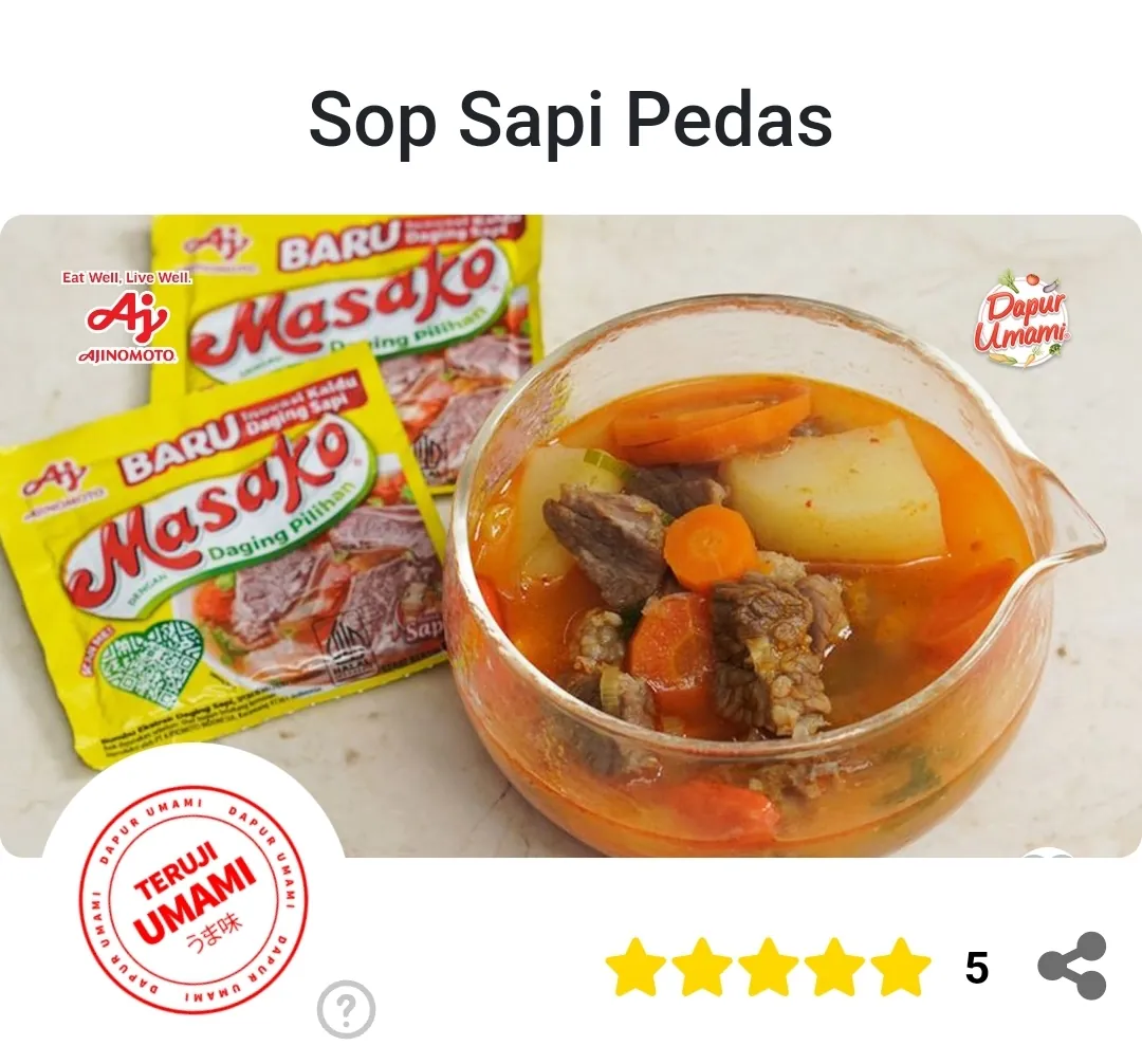 Sop sapi pedas