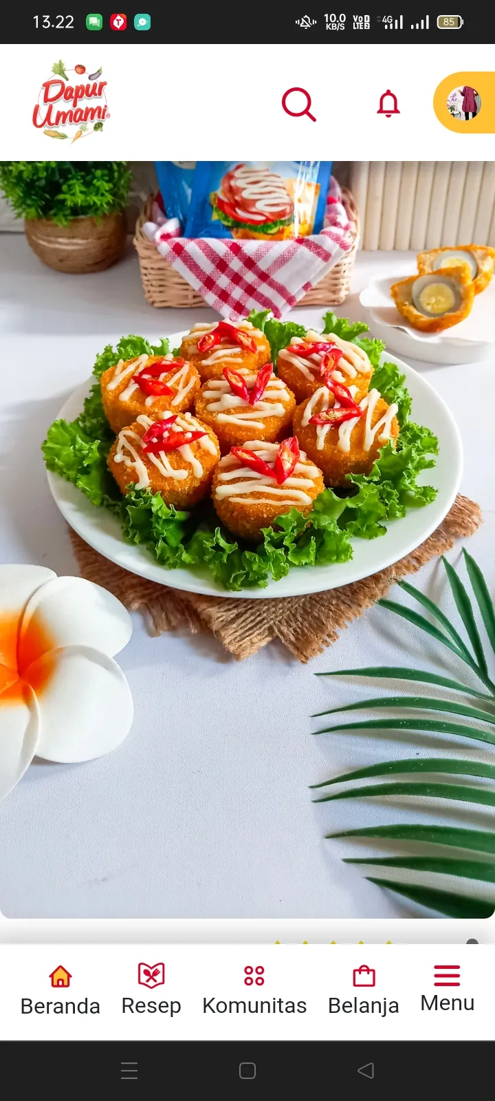 Tahu telur krispi