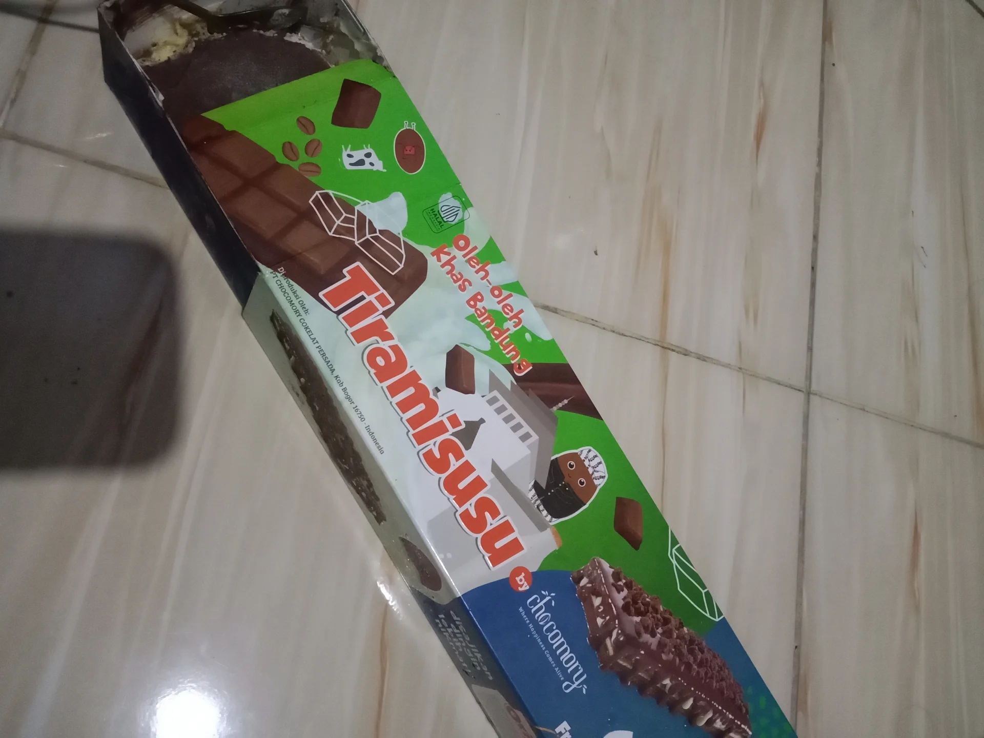 Tiramisu susu coklat