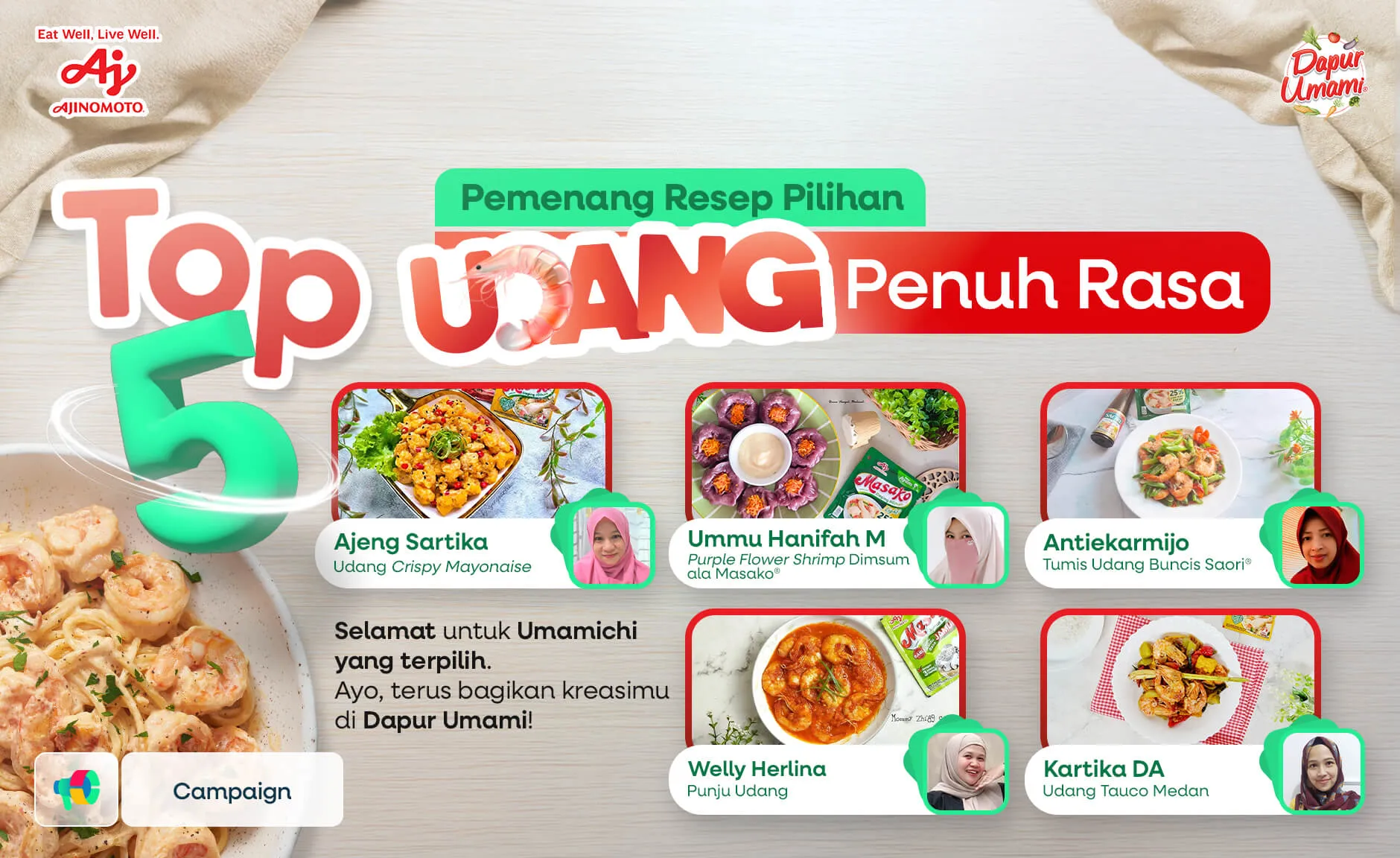 TOP 5 Resep Pilihan: Udang Penuh Rasa