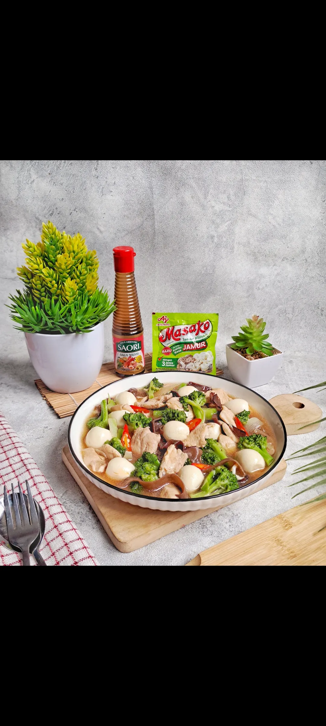 Tumis Ayam Telur Puyuh Cah Brokoli