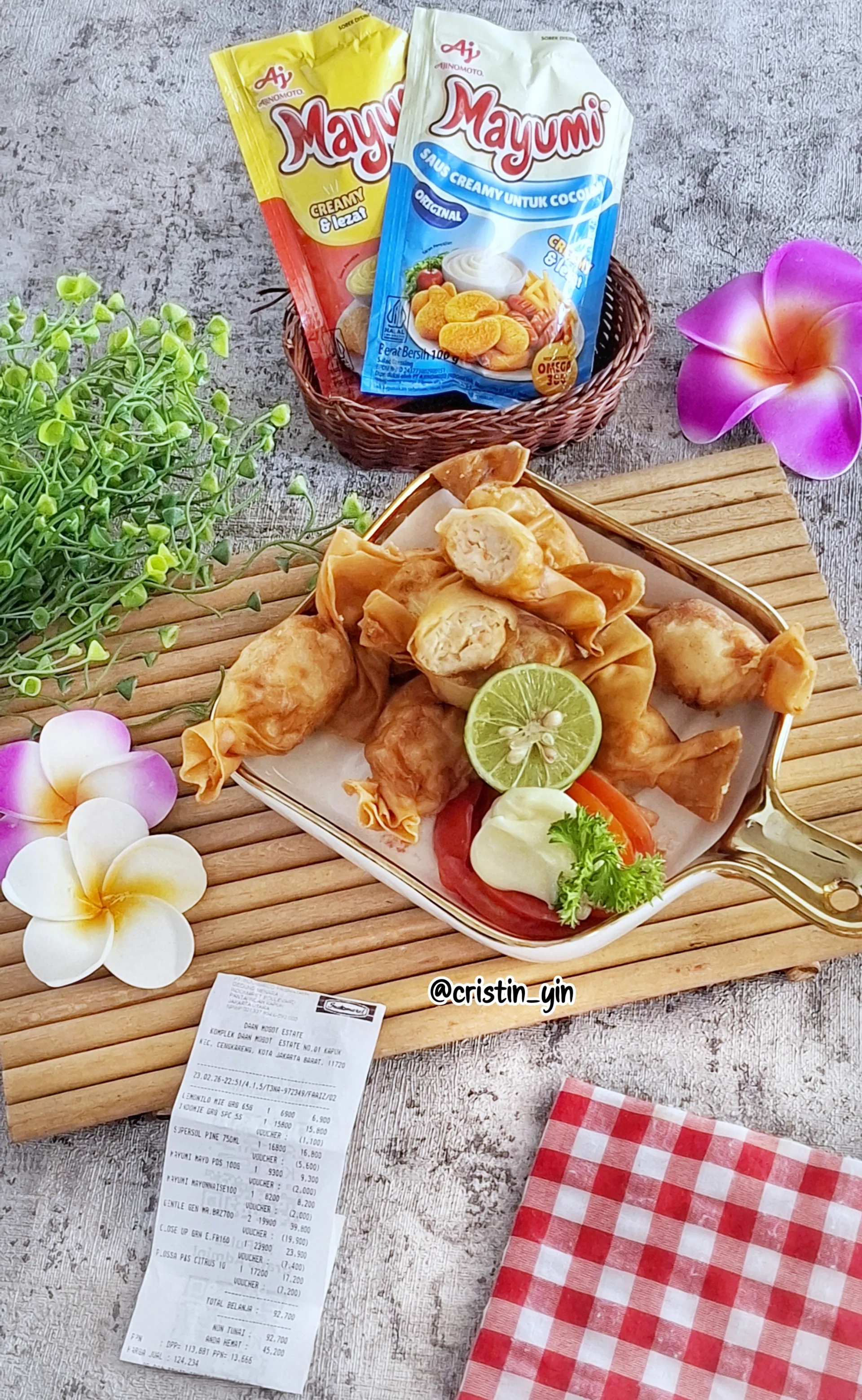 UDANG LUMPIA BENTUK PERMEN