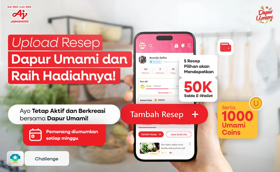 Upload Resep dan Raih Hadiahnya