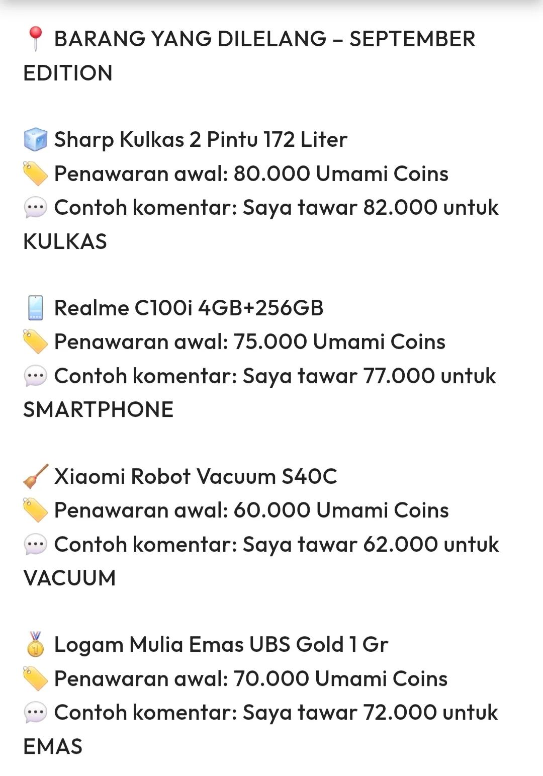 Yang mana inceran umamichi nih 😍