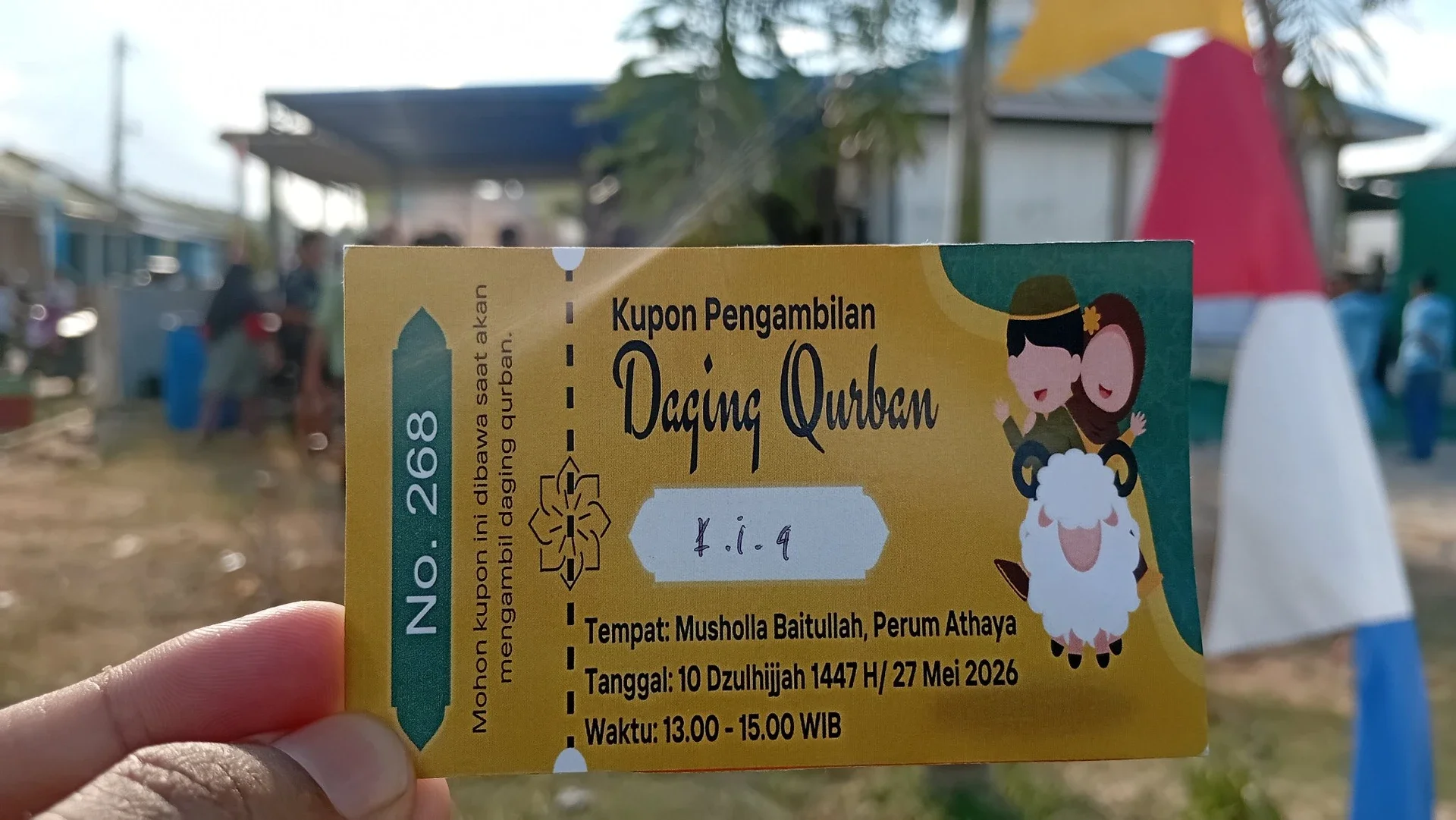 Kupon Daging Kurban Pertamaku di Sini