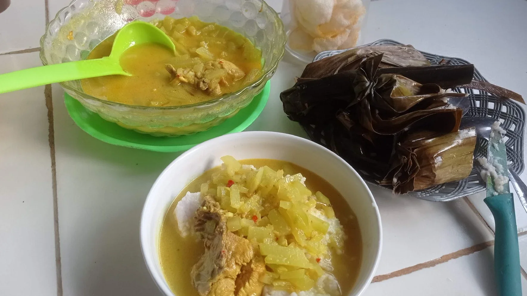 lontong sayur labu