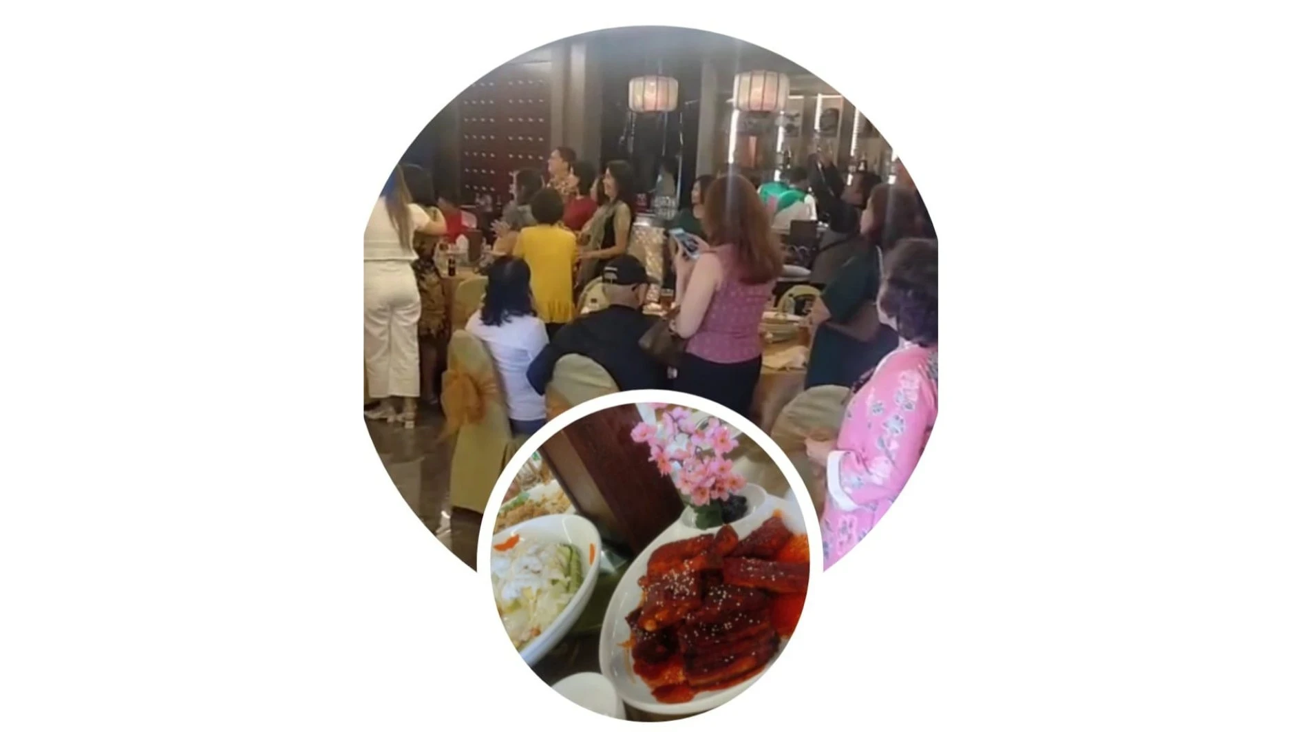 Makan bersama di ulang tahun kerabat