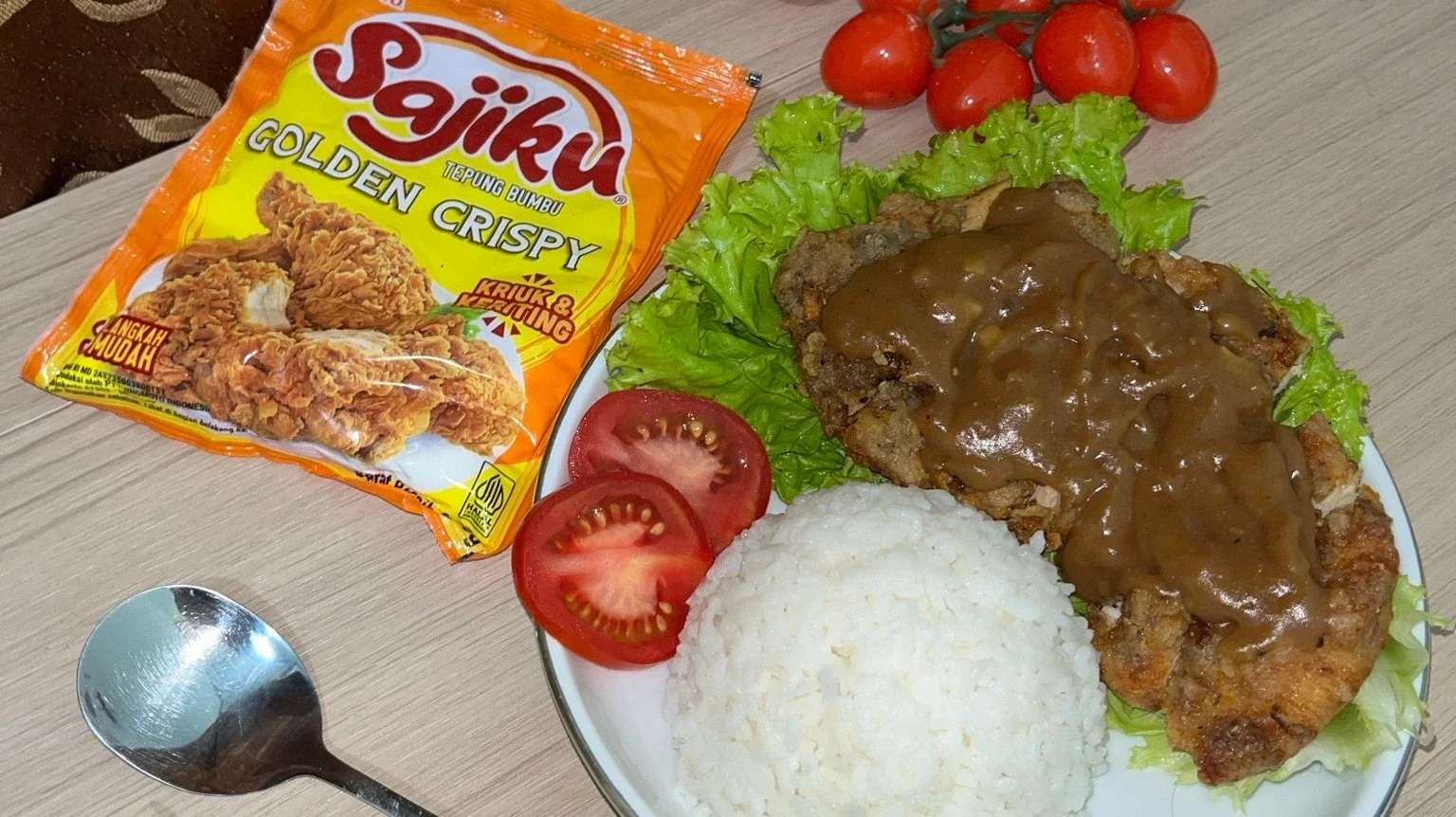 Makan Malam dengan Bistik Ayam #IsiPiringmuHariIni