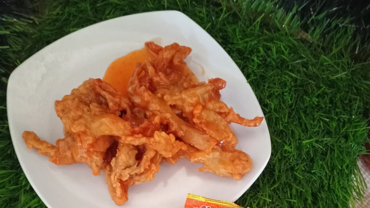 masak jamur saus asam manis