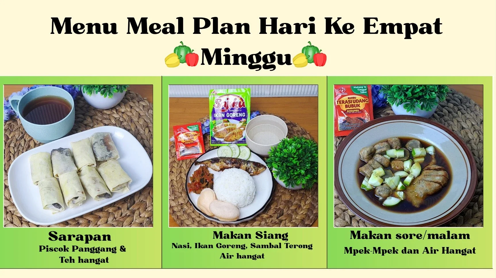 Meal Plan Hari ke Empat #MealPlanUmamichi