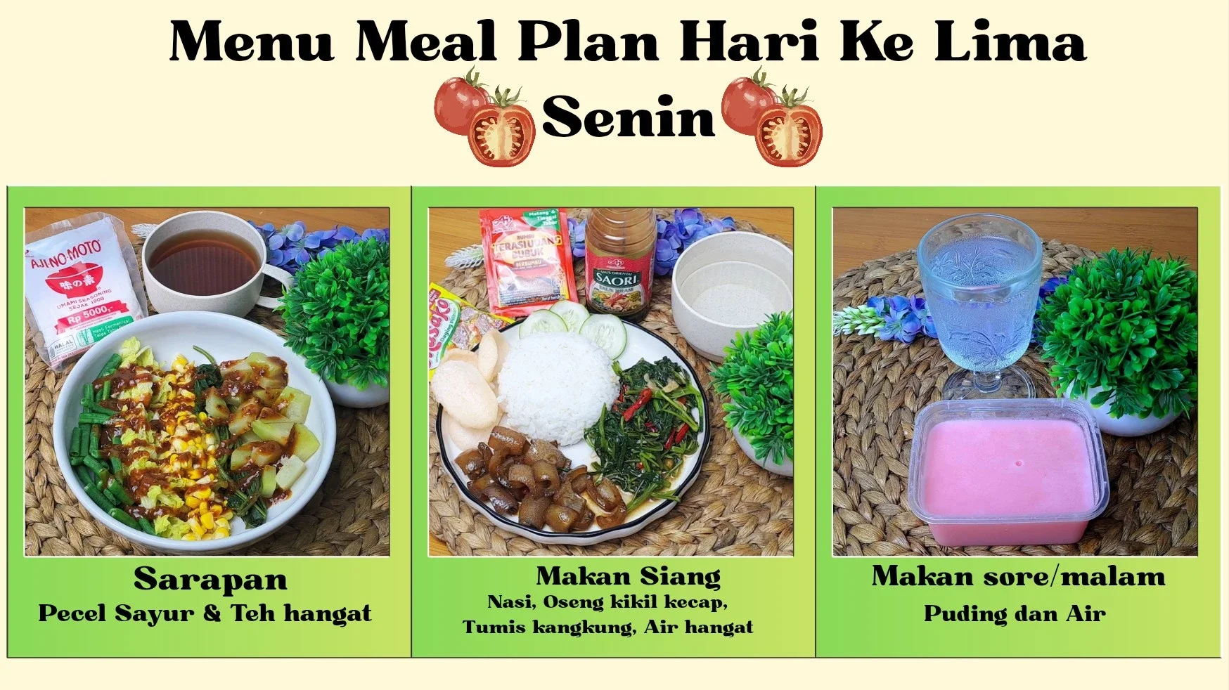 Meal Plan Hari Ke Lima #MealPlanUmamichi