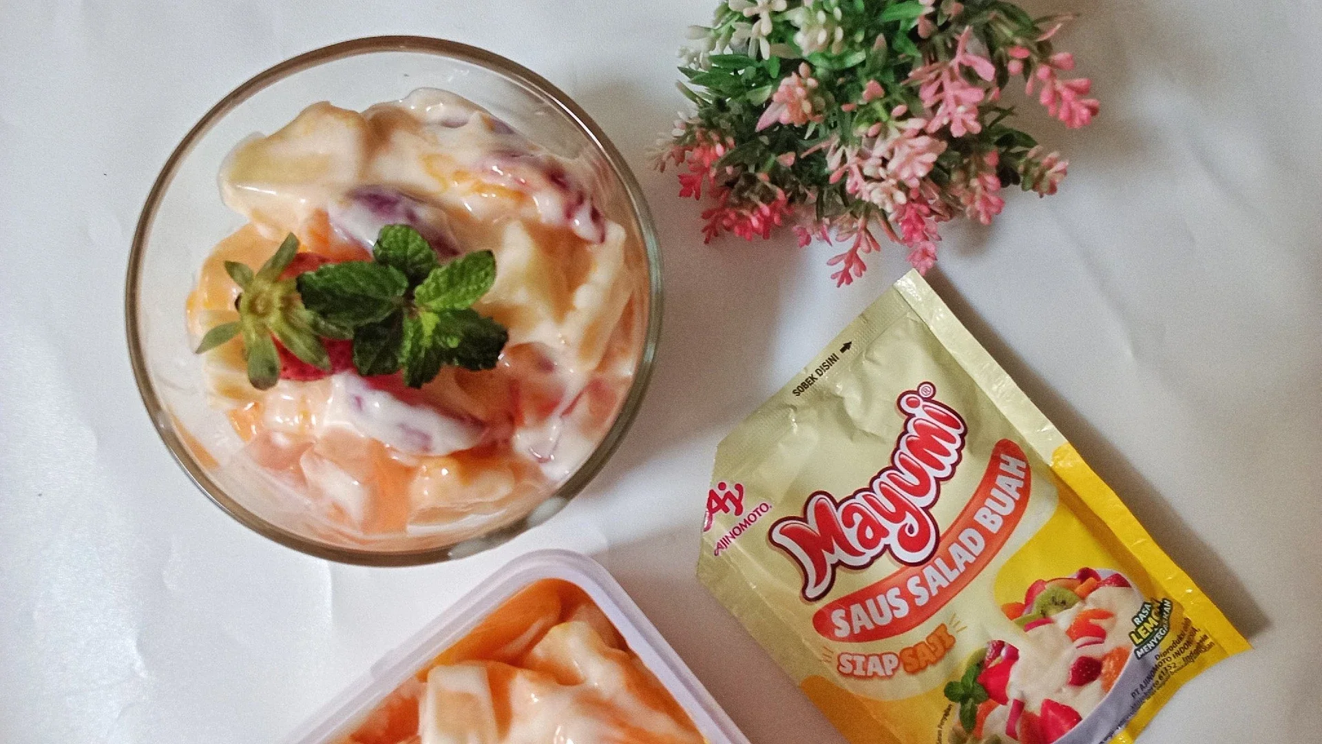 #mealplanumamichi salad buah mayumi