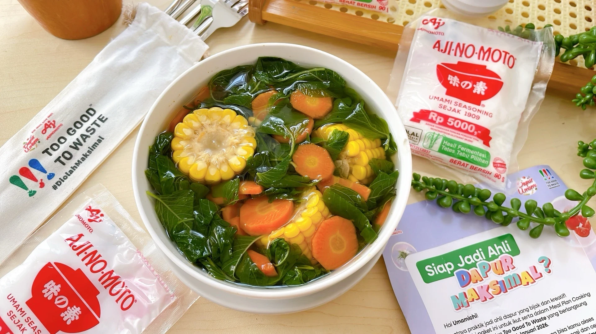 Memasak Sayur Bayam ala Ajinomoto #7HariDapurBijak
